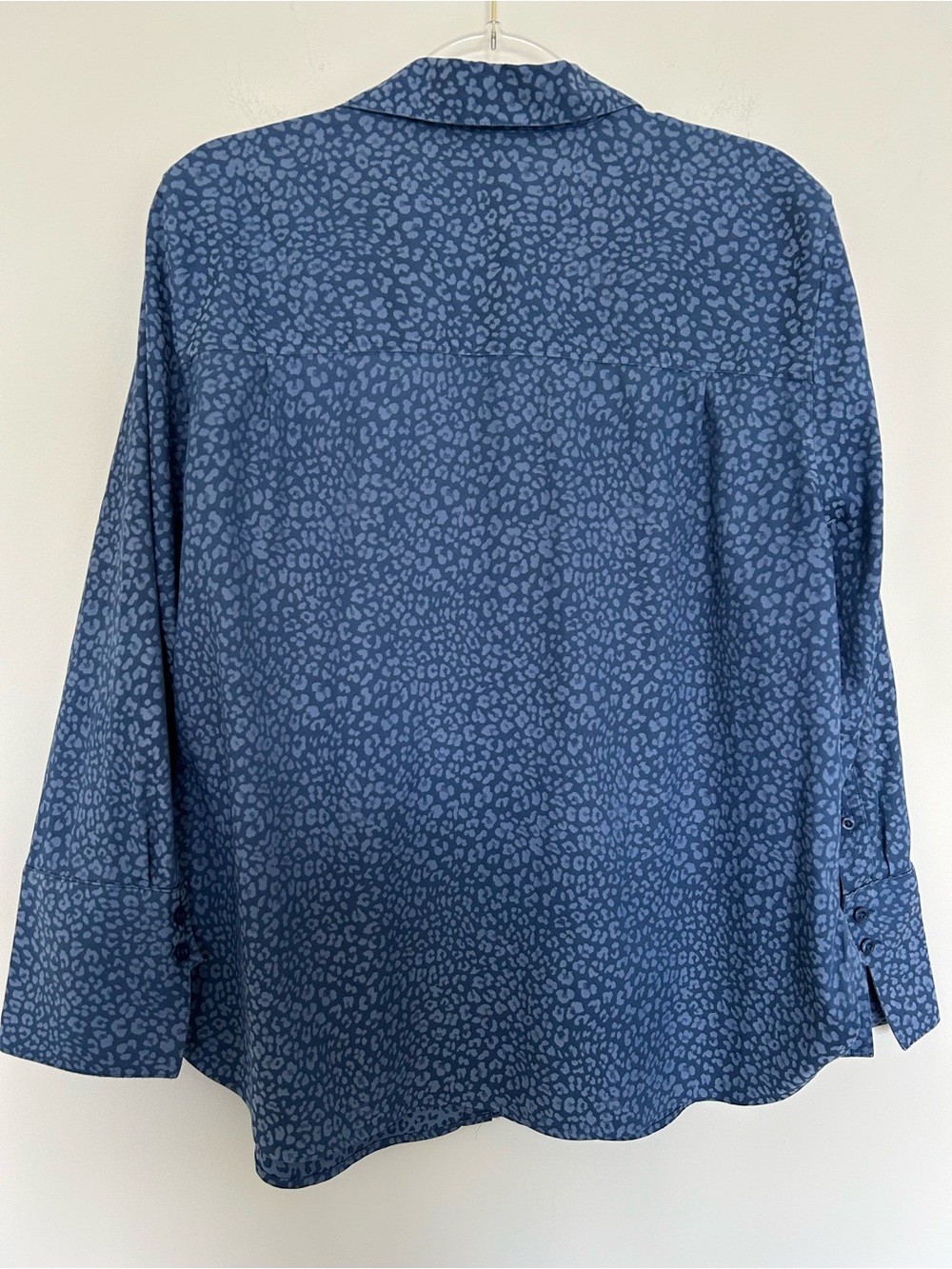 Chico’s No Iron CoolMax All Seasons Stretch Leopard Button Up Shirt 3/US 16 - Picture 5 of 5